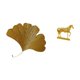 thumbnail image 5 of Esculturas de pared de hojas,Esculturas de pared de hierro forjado con hojas de ginkgo,Escultura de pared con hojas de ginkgo para colgar,Estatuas de caballos,Estatuas de caballos Figura de, 5 of 8