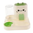 thumbnail image 3 of Comedero automático para mascotas, contenedor de comida, bebedero portátil, suministros para mascotas para el hogar, gatos Verde, 3 of 9