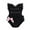 Black, variant on Baby Girl Clothes Lace Short Sleeve Baby Rompers Infant Jumpsuits 0-12M