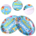thumbnail image 3 of 25 Pack Big Summer Pool Plates,12 inch Hello Summer Large Oval Dinner Paper Plate Party Supplies for Beach Ball Pool Birthday Party, 3 of 7