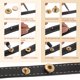 thumbnail image 5 of Uxcell 25 Set Broches de Cuero de 15 mm Kit de Broches de Metal, Remaches de Presión con 3 Herramientas de Instalación, Blanco, 5 of 6