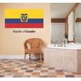 thumbnail image 1 of Design With Vinyl Republic Of Ecuador Flag Artwork Flag Country Wall Decal for Family - Themed Decal - Size: 4 In x 8 In, 1 of 3