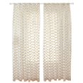 thumbnail image 2 of Linterna terileno cortinas doradas sala de estar balcón puerta ventana cortina Panel transparente 100x200cm 2 piezas Eigraketly ZHF0408, 2 of 6