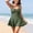 c01Green, variant on (S-5XL) Plus Size Women's One Piece Swimsuit with Skirt Ruched Ruffle Quick Dry Swim Dress Bating Suit Pink XXL