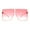 All Pink, variant on Pop Color Oceanic 80s Squared Rectangular Thin Plastic Oversize Sunglasses Blue Orange