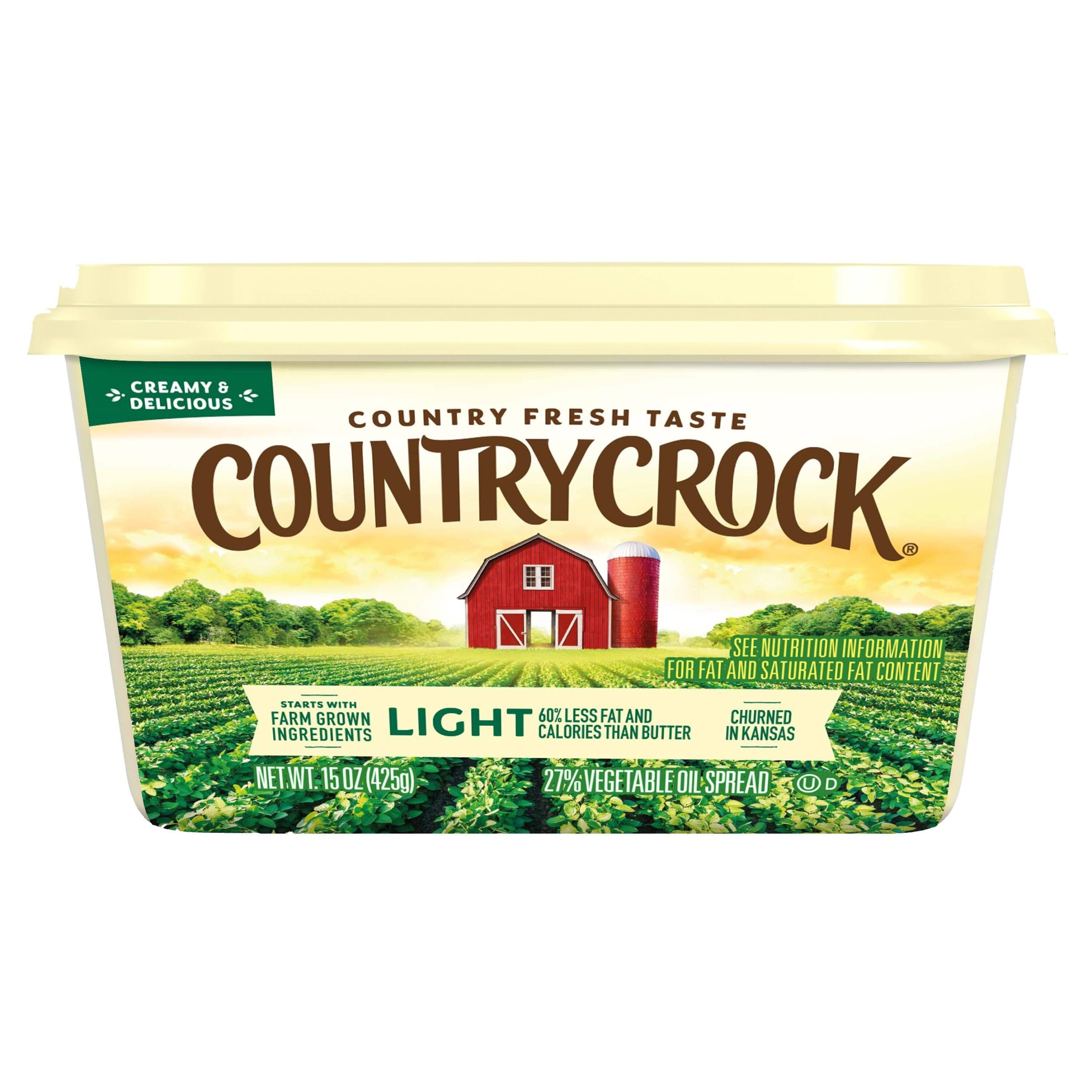 Country Crock Light Buttery Spread, 15 oz Tub