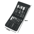 thumbnail image 2 of Professional Lemon Yellow Nail Clippers Set Pedicure Kit Stainless Steel with Luxurious Travel Case, 2 of 5