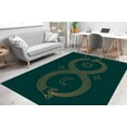 thumbnail image 3 of Ouroboros Rug, Twin Flame Rugs, Snake Rug, Modern Rugs, Bedroom Rug, Car Mat, Pet Friendly Rug, Gift For Him, Non-Slip Carpet, Indoor Rug, 2.3'x3.3' - 70x110 cm, 3 of 4