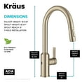 thumbnail image 7 of KRAUS Oletto Touchless Sensor Pull-Down Single Handle Kitchen Faucet in Spot-Free Antique Champagne Bronze, 7 of 7