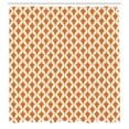thumbnail image 3 of Ambesonne Orange Beige Shower Curtain, Abstract Ornament, 69"Wx84"L, Orange and Ivory, 3 of 5