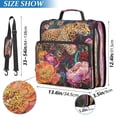 thumbnail image 3 of DIXRUYEE Zipper Binder trapper keeper Documents Organized Tangerine Floral Panther Printed, 3 of 8