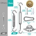 thumbnail image 2 of Shade Sail Hardware Kit - 304 Stainless Steel Sun Shade Installation Kit, 2 of 5