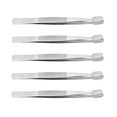 thumbnail image 1 of FONDOTIN 1Set Silver Eyelashes Makeup Tool Lightweight Eyelash Clip Tweezers with Curved Design for Easy Curling, 1 of 8