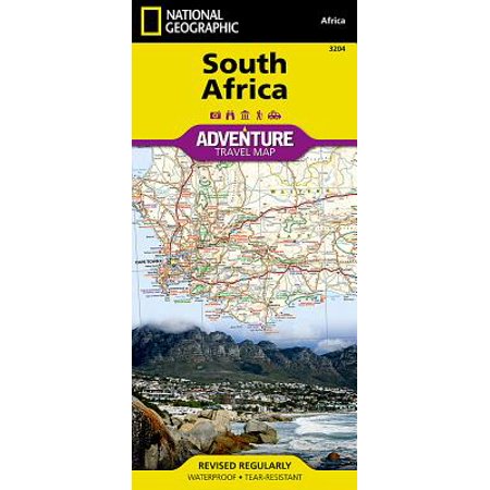 National Geographic Adventure Map South Africa - Folded (Best South Africa Travel Guide)