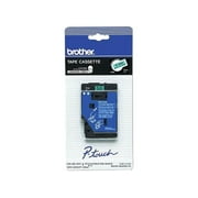 Brother TC8001 P-touch Laminated Tape, 1 pk 12mm (0.47") Black on Green tape for P-Touch 7.7m (25.2 ft)