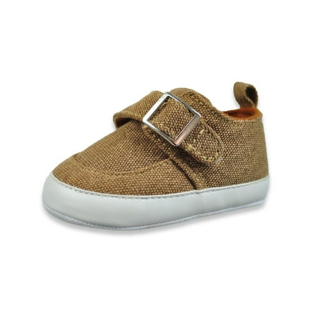 

Stepping Stones Baby Boys Canvas Strap Sneakers - chestnut 0 - 3 months (Newborn)