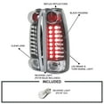 thumbnail image 3 of Spec-D Tuning LED Tail Lights Black Housing Clear Lens Compatible with 1988-1998 Chevy C/K C10 1500/2500/3500, Silverado Sierra, Blazer Full Size, Suburban, Yukon, Tahoe, Left + Right Pair Assembly, 3 of 7