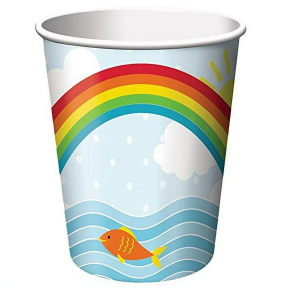 Noah's Ark Cute Cartoon Animals Boat Baby Shower Party 9 oz. Paper Cups