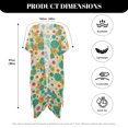 thumbnail image 5 of HELLHERO Long Long Kimono Swimsuit Cover Up for Beach Polyester Lightweight Bathing Suit Cover Up Multicolor Flower Field, 5 of 5