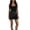 Black, variant on Breezora Women Lace Wrap Skirt with Tie Waist Scarf Belt Asymmetrical Layered Hem Flowy Boho Beach Style