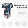 thumbnail image 4 of Goofa The Nightmare Before Christmas Printed Women Rash Guard Short Sleeve,Tummy control Swimsuit Surfing Swimsuit Bathing Suit One Piece Swimsuit UPF 50-Large, 4 of 7
