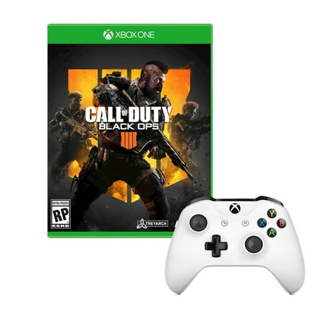 Xbox One S Controller in White with Call of Duty: Black Ops 4