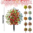 thumbnail image 2 of Artificial Flowers Outdoor Fake Silk Flower with Stakes Realistic Wildflowers for Garden Patio Yard Home Decor, 2 of 5