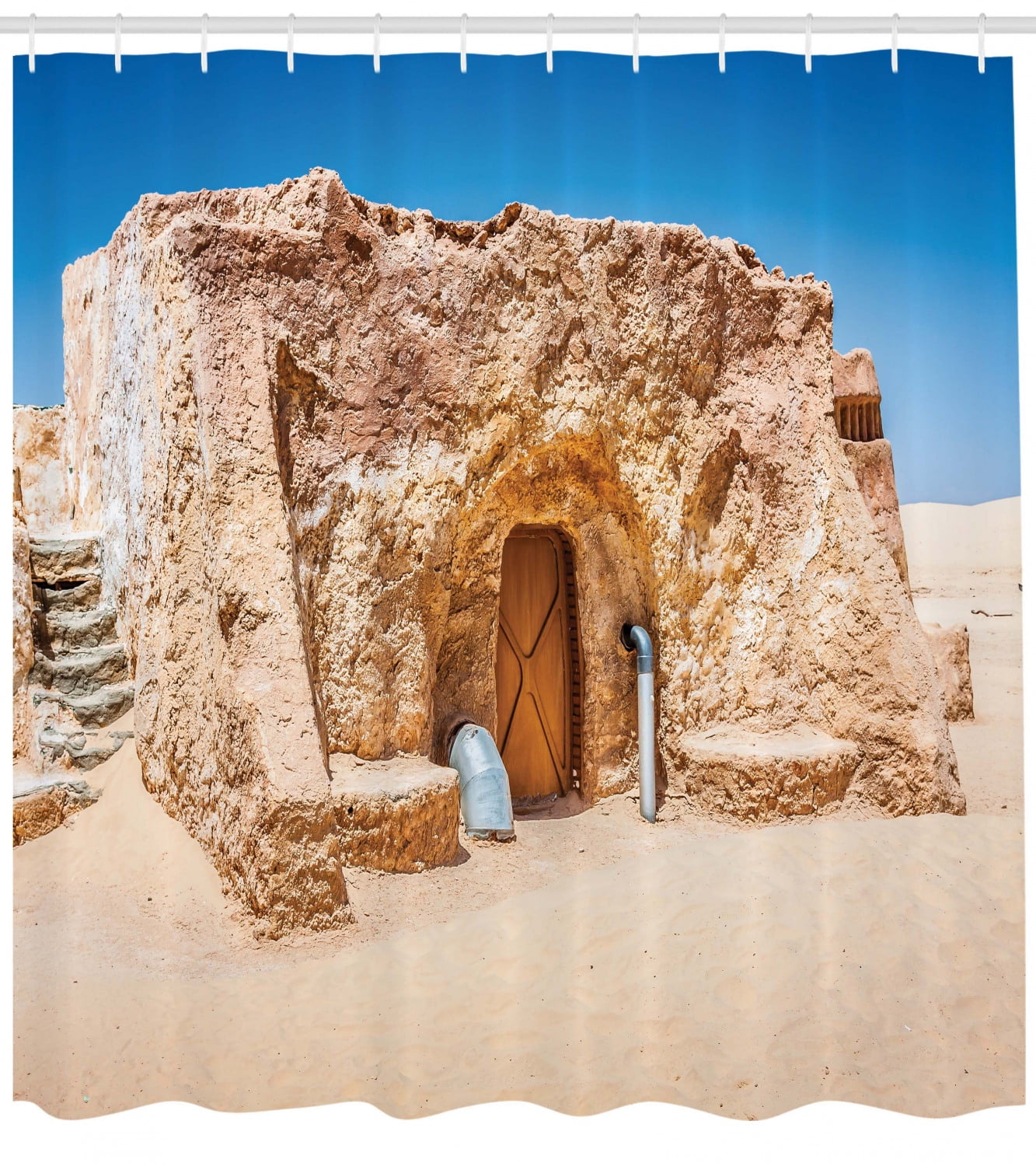 Galaxy Shower Curtain One Of Abandoned Sets Of Movie In Tunisia