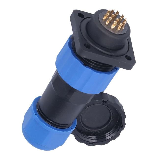 Conector de alimentación a prueba de agua, enchufe de aviación cuadrado, adaptador industrial para soldadura, 250 V, 5 A, SP2014 pines