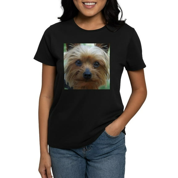 CafePress - Yorkie T Shirt - Women's Traditional Fit Dark T-Shirt