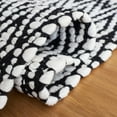 thumbnail image 6 of SAFAVIEH Montauk Carina Diamond Area Rug, Ivory/Black, 3' x 5', 6 of 9
