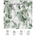 thumbnail image 7 of Green Plant Bed Skirt Queen Size 16" Drop Watercolor Eucalyptus Leaf Farm Ruffled Wrap Around Bed Skirts Adjustable Elastic Bedskirt Dust Ruffle for Queen Size Bed, 7 of 7