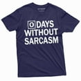 thumbnail image 4 of Men'S Zero Days Without Sarcasm T-Shirt Sarcastic Tee Funny Gifts Humor T-Shirt (X-Large Military Green), 4 of 6