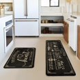 thumbnail image 6 of Sm:)e Kitchen Rules Farmhouse Kitchen Rug and Mat Antifatigue 2 Piece 17 x 29 Inch and 17 x 47 Inch Black, 6 of 7