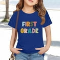 thumbnail image 2 of LIJCC Garçons Filles Premier Jour de Première Année Rentrée des Classes T-Shirt en Coton T-Shirt à Manches Courtes Haut T-Shirt à Imprimé Lettres Haut de Rentrée, 2 of 5