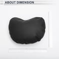 thumbnail image 5 of Unique Bargains Car Headrest Pillow Ergonomic Comfortable Neck Pillow Neck Support Pillow Leather, Memory Foam Adjustable Width Black 2 Pcs for Driving Travel, 5 of 7