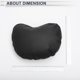 thumbnail image 5 of Almohada para Cabeza de Automóvil Unique Bargains Almohada Ergonómica Cómoda para el Cuello Soporte para el Cuello Cuero, Espuma de Memoria Ancho Ajustable Negro 2 Pzs para Conducir Viajar, 5 of 7