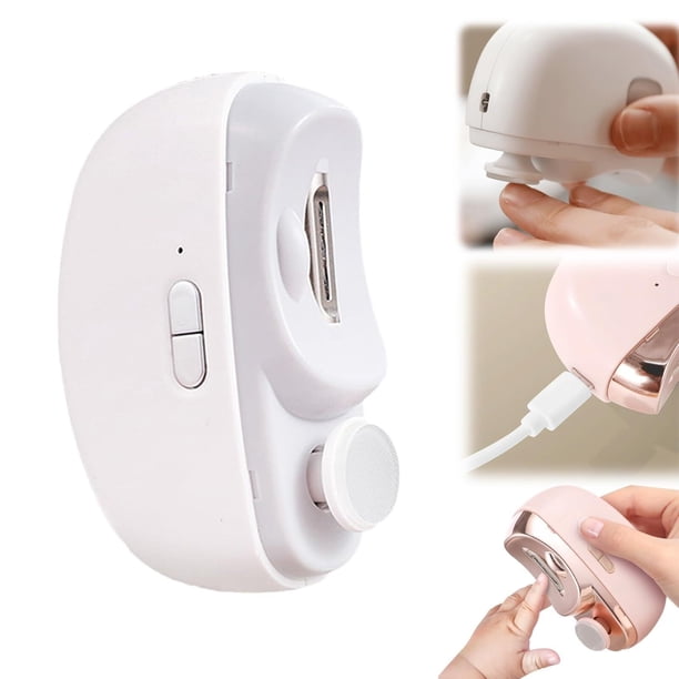 Cortaúñas automático con pulido eléctrico 2 en 1 con luz