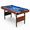 Brown-Blue, variant on ZIVACATE Pool Tables, No Assembly, Choose Your Color - Portable Billiards Tables Includes Full Set of Balls, 2 Cue Sticks, Blue&Green