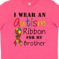 thumbnail image 4 of Inktastic I Wear an Autism Ribbon for My Brother Youth T-Shirt, 4 of 5