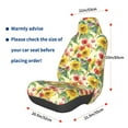 thumbnail image 2 of Picia Sunflower Cornflower Poppy Print Waterproof Sweating Car Seat Cover for Post Gym Workout, Running, Beach and Hiking, Universal Fit Anti-Slip Bucket Seat Protector, 2 of 5