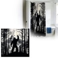 thumbnail image 2 of zhangmingg Rideau de Douche Imprimé Animal Humoristique avec Design de Lecture de Journal Drôle pour Salle de Bain Moderne, 2 of 4