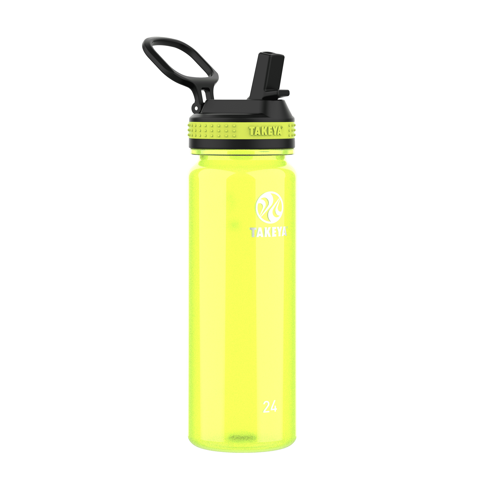 Takeya Tritan Plastic Straw Lid Water Bottle, Lightweight, Dishwasher
