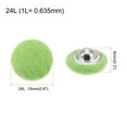 thumbnail image 2 of Uxcell 20pcs 24L Fabric Cloth Covered Button 15mm Round Holes Metal Shank Sewing Buttons for Dress Blouses Green, 2 of 5