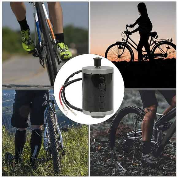 Synchronizing Wheel Electric Motor, Durable Aluminium Black Brush Electric Motor, for Electric Scooters Repairmen Electric Bicycles DIY