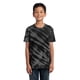 thumbnail image 1 of DESCATALOGADO Port & Company - Camiseta de ni?o Tie-Dye con rayas de tigre M Negro Puerto & Compa??a PC148Y, 1 of 1