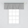 thumbnail image 2 of Ambesonne Damask Window Valance, Black and White Baroque, 54" X 18", Black White, 2 of 3