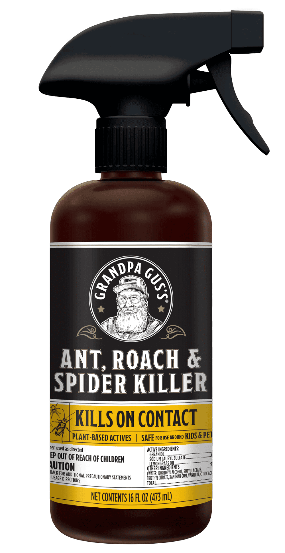 Eliminator Ant Roach And Spider Killer Spray Grandpa Gus's Natural Ant, Roach and Spider Killer Spray with Plant