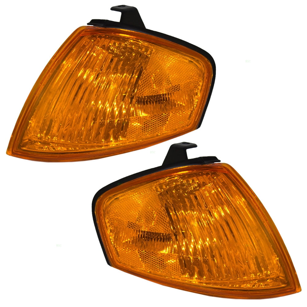Driver and Passenger Park Signal Corner Marker Lights Lamps Lenses Replacement for Mazda Pickup Truck 1F0051131 1F0051121 