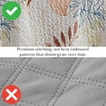 thumbnail image 5 of Southshore Fine Living, Inc. Tropic Leaf Collection, Oversized Quilts For King Bed, Lightweight Coverlet, All Season Quilt Set and 2 Quilted Pillow Shams, California/King Quilts, Cream, 5 of 9